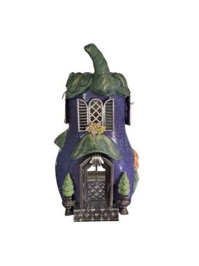 Rare PartyLite Eggplant Villa Tealight Candle Veggie Village Cottage Collectible
